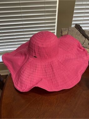 Scala Hats | Fuschia Pink Packable Wide Brim Beach Hat